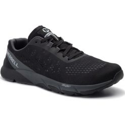 Buty MERRELL - Bare Access Flex 2 E-Mesh J50433 Black. Czarne buty sportowe męskie Merrell, z tworzywa sztucznego, bez zapięcia, do biegania. W wyprzedaży za 249,00 zł.