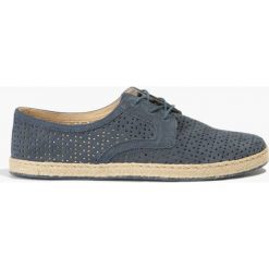 Półbuty granatowe. Niebieskie buty wizytowe męskie Badura, bez zapięcia. Za 221,99 zł.
