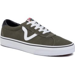 Tenisówki VANS - Sport VN0A4BU60FI1 Grape Leaf/True White. Zielone trampki męskie Vans, z zamszu, eleganckie. W wyprzedaży za 219,00 zł.