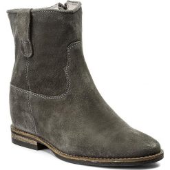 Botki CARINII - B4125 K93-000-PSK-B89. Szare botki damskie skórzane marki Carinii. W wyprzedaży za 209,00 zł.