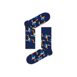 Skarpetki Happy Socks PLM01-6000. Brązowe skarpetki męskie marki Happy Socks, z bawełny. Za 24,43 zł.