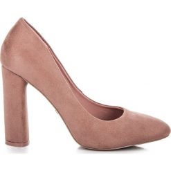 Czółenka: ELEGANCKIE CZÓŁENKA NA SŁUPKU IDEAL SHOES różowe