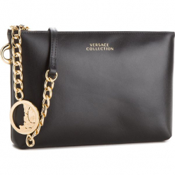 Torebka VERSACE COLLECTION - LBF0490 LVNP L410H Nero. Czarne torebki klasyczne damskie marki Versace Collection, ze skóry. Za 1479,00 zł.