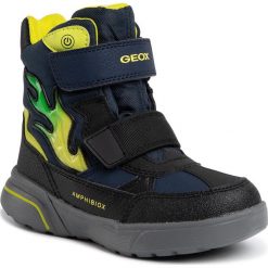 Śniegowce GEOX - J Sveggen B Abx D J947UD 0CEFU CF43S S Navy/Lime. Niebieskie śniegowce chłopięce Geox, bez zapięcia. Za 389,00 zł.