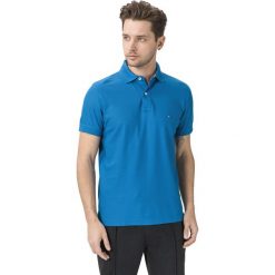 Tommy Hilfiger Polo Koszulka Niebieski. Niebieskie podkoszulki męskie TOMMY HILFIGER, s, bez wzorów, z bawełny, bez rękawów. Za 376,95 zł.