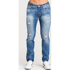 JEANSY SLIM FIT EMPORIO ARMANI. Niebieskie jeansy męskie m, z aplikacjami. Za 593,40 zł.