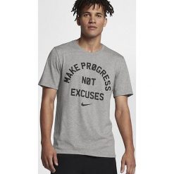 Nike Koszulka męska M NK Dry Tee DFC NO Excuses szara r. L (878192 063). Szare koszulki sportowe męskie Nike, l. Za 82,47 zł.