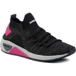Sneakersy DIESEL - S-Kb Athl Lace W Y01999 P2215 H2564 Black/Steel Gray. Czarne półbuty damskie Diesel, z tworzywa sztucznego. W wyprzedaży za 479,00 zł.