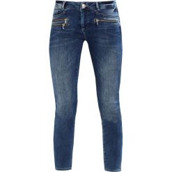 Mos Mosh BERLIN ZIP 7/8 JEANS Jeans Skinny Fit blue. Niebieskie jeansy damskie relaxed fit marki Mos Mosh, z bawełny. W wyprzedaży za 479,20 zł.