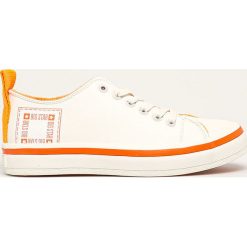 Big Star - Tenisówki. Białe trampki i tenisówki damskie BIG STAR, bez wzorów, z gumy, na sznurówki. Za 169,90 zł.