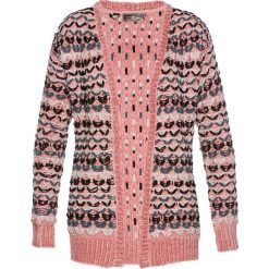 Kardigany damskie: Sweter rozpinany bonprix matowy jasnoróżowy