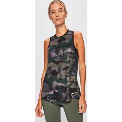 Nike - Top. Zielone topy damskie Nike, s, bez wzorów, z poliesteru, bez kołnierzyka. Za 99,90 zł.