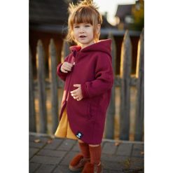 Płaszczobluza KIDS Burgund. Czerwone bluzy dziewczęce marki Pakamera, z elastanu. Za 175,00 zł.