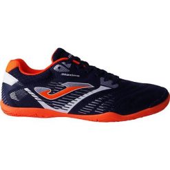 Buty piłkarskie Joma Maxima 903 Sala In M granatowo pomarańczowe. Pomarańczowe buty sportowe męskie Joma, ze skóry, bez zapięcia, do piłki nożnej. W wyprzedaży za 199,00 zł.