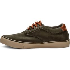 BUTY MĘSKIE TRAMPKI T223 - KHAKI. Brązowe trampki męskie marki Inny, z materiału. Za 49,00 zł.