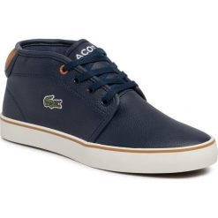 Sneakersy Lacoste Ampthill 319 1 Cuj 7-38CUJ0001NT1. Niebieskie półbuty damskie Lacoste, bez wzorów, bez obcasa, bez zapięcia. W wyprzedaży za 209,00 zł.