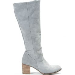 Kozaki - skóra naturalna - model 154 - kolor grafitowy. Szare kozaki damskie Zapato, do pracy, na lato, ze skóry, biznesowe, na wysokim obcasie, na obcasie, bez zapięcia. W wyprzedaży za 366,75 zł.