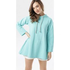 Miętowa Tunika Echophia. Zielone tuniki damskie Born2be, xl, bez wzorów, bez kołnierzyka, bez rękawów. W wyprzedaży za 79,99 zł.