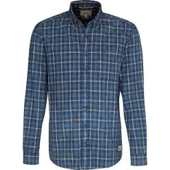 Koszula "Jack" - Regular fit - w kolorze niebieskim. Niebieskie koszule męskie Camel Active, m, w kratkę, z bawełny, button down, bez rękawów. W wyprzedaży za 87,95 zł.