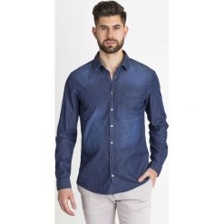 KOSZULA JEANSOWA HERRIS JOOP! JEANS. Czarne koszule męskie xxl, z aplikacjami, z jeansu. Za 208,00 zł.