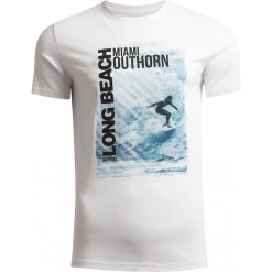 T-shirt męski TSM613 - biały - Outhorn. Białe koszulki męskie Outhorn, m. W wyprzedaży za 29,99 zł.