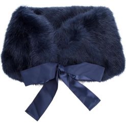 Szal PATRIZIA PEPE - 2V8129/A1RM-C727 Soft Blue. Niebieskie szaliki damskie Patrizia Pepe, z haftami, z materiału. Za 639,00 zł.