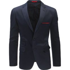 Marynarki męskie: Marynarka męska casual granatowa (mx0359)