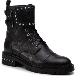 Trapery Eva Minge EM-21-06-000224. Czarne buty trekkingowe damskie Eva Minge, bez obcasa, bez zapięcia. Za 539,00 zł.