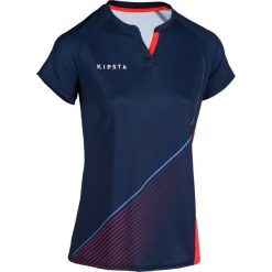 Koszulka do hokeja FH500 damska. Niebieskie koszulki damskie KOROK, xs, bez wzorów, z elastanu, bez kołnierzyka. Za 39,99 zł.