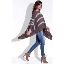 Paski damskie: Espresso Sweter Asymetryczny w Paski