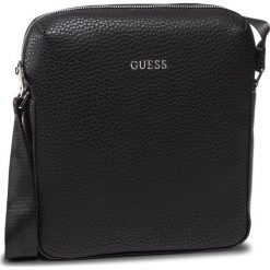 Saszetka GUESS - Dan Pu HMDANP P0226 BLA. Czarne torby męskie skórzane Guess, z aplikacjami, ze skóry ekologicznej, młodzieżowe. W wyprzedaży za 249,00 zł.