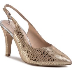 Półbuty CAPRICE - 9-29602-24 Lt Gold Reptil 957. Brązowe półbuty damskie Caprice, ze skóry, eleganckie. Za 249,00 zł.