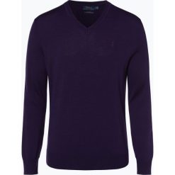 Polo Ralph Lauren - Męski sweter z wełny merino – Slim Fit, lila. Czarne swetry klasyczne męskie Polo Ralph Lauren, l, z wełny, polo. Za 659,95 zł.
