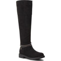Kozaki JENNY FAIRY - WS2628-02 Black. Czarne buty zimowe damskie Jenny Fairy, z materiału, na obcasie. Za 149,99 zł.