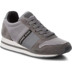 Sneakersy VERSACE JEANS - E0VSBSA1 70738 800. Szare półbuty damskie Versace Jeans, na co dzień, bez wzorów, z jeansu, bez obcasa, na płaskiej podeszwie, bez zapięcia. W wyprzedaży za 329,00 zł.