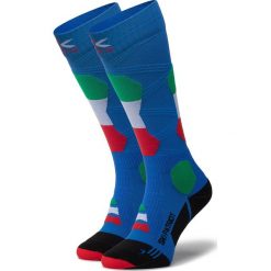 Skarpety Wysokie Unisex X-SOCKS - Ski Patriot Italy 4.0 XSSS45W19U T018. Niebieskie skarpetki damskie X SOCKS, bez wzorów, z elastanu. Za 129,00 zł.