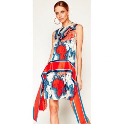 Sukienka letnia Victoria Victoria Beckham Printed Heavy Poly 2120WDR000489A. Sukienki damskie Victoria Victoria Beckham, na lato, bez wzorów, z poliesteru, bez kołnierzyka, bez rękawów. Za 1899,00 zł.