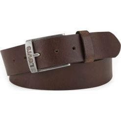 Levi's New Duncan Pasek Brązowy. Pomarańczowe paski męskie w paski, ze skóry. Za 188,95 zł.