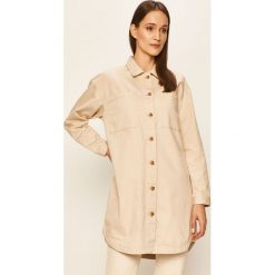 Vero Moda - Koszula. Pomarańczowe bluzki damskie Vero Moda, s, bez wzorów, z bawełny, casualowe, bez kołnierzyka, z długim rękawem. W wyprzedaży za 179,90 zł.