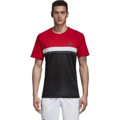 Koszulka adidas Club CB Tee (CE1426). Czerwone t-shirty męskie marki Adidas, na wiosnę, m, bez wzorów, z poliesteru, bez kołnierzyka, krótkie. Za 79,99 zł.