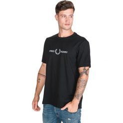 Fred Perry Koszulka Czarny. Czarne podkoszulki męskie Fred Perry, xl, z haftami, z bawełny, z krótkim rękawem. Za 243,95 zł.