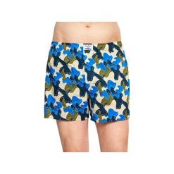 Bielizna męska Happy Socks x Wiz Khalifa - Raw Boxer (WIZ66-6002). Szara bokserki męskie Happy Socks, w kolorowe wzory, z bawełny. Za 99,90 zł.