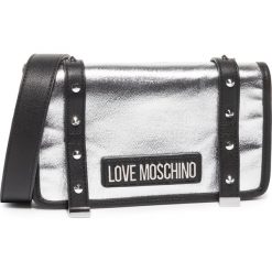 Torebka LOVE MOSCHINO - JC4080PP1ALL190A Argento/Nero. Szare listonoszki damskie Love Moschino, bez wzorów, ze skóry ekologicznej, bez dodatków. W wyprzedaży za 419,00 zł.