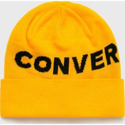 Converse - Czapka. Pomarańczowe czapki zimowe damskie Converse, na zimę. W wyprzedaży za 79,90 zł.