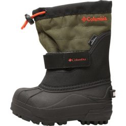 Columbia CHILDRENS POWDERBUG PLUS II Śniegowce black/spicy. Zielone buty zimowe damskie Columbia, z gumy. W wyprzedaży za 148,85 zł.
