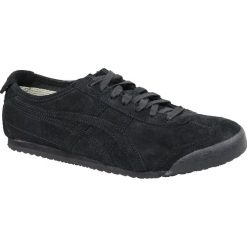 Onitsuka Tiger Mexico 66 1183A193-001 buty sneakers, buty sportowe męskie czarne 49. Czarne buty sportowe męskie Onitsuka Tiger, ze skóry, bez zapięcia, trekkingowe. W wyprzedaży za 349,99 zł.