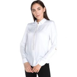 Guess Trudy Koszula Biały. Białe bluzki damskie Guess, xs, z aplikacjami, z wiskozy, bez kołnierzyka, z długim rękawem. Za 309,95 zł.