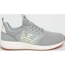 EA7 Emporio Armani - Buty. Niebieskie buty sportowe męskie EA7 Emporio Armani, z materiału, bez zapięcia. W wyprzedaży za 479,90 zł.