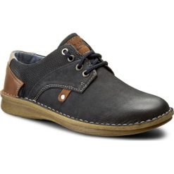 Derby męskie: Półbuty LASOCKI FOR MEN - MI229-17150 Granatowy