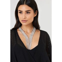 Naszyjniki damskie: NA-KD Accessories Naszyjnik ze strassu Art Deco – Silver